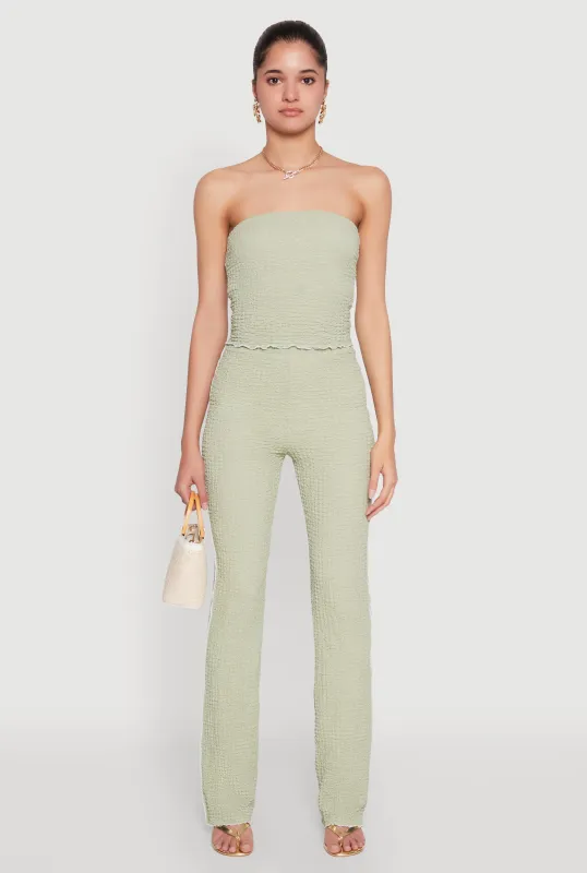 High Waisted Contrast Trim Pants sold by Rainbow