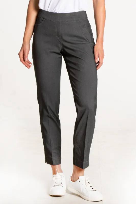 Petite Golf Ankle Pant - Charcoal sold by SlimSation