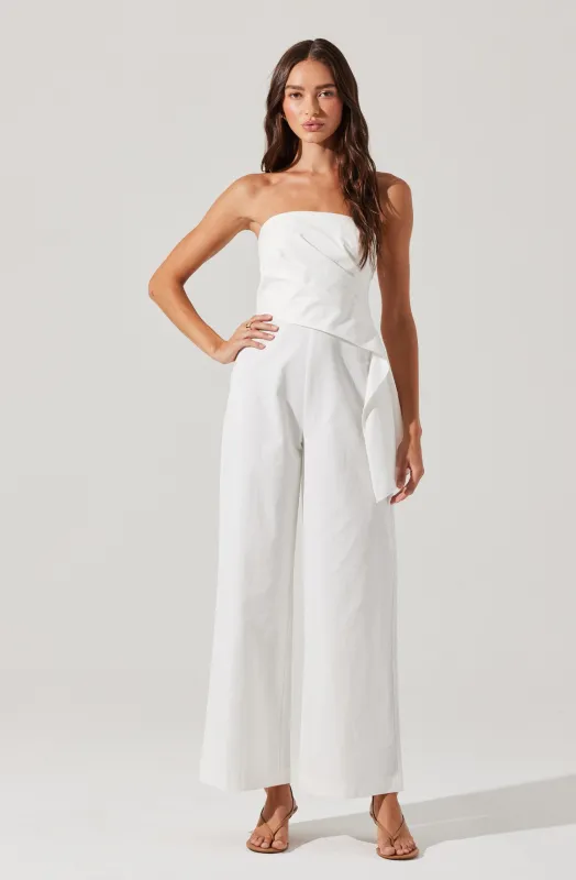 Maciel Strapless Pleated Jumpsuit sold by Astr