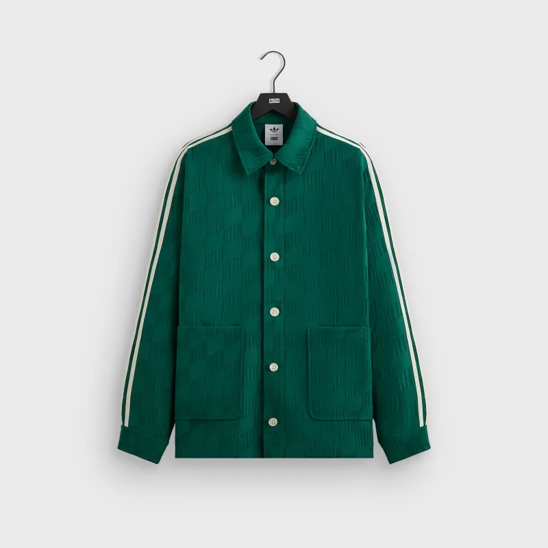 Kith for adidas Football Jacquard Overshirt - Green sold by Kith