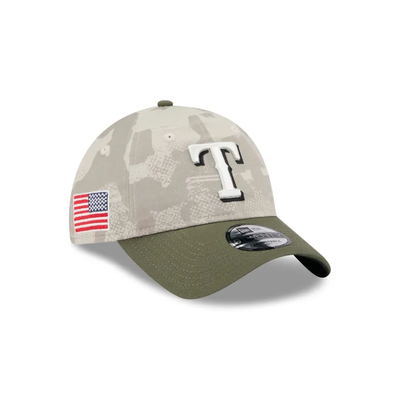 Texas Rangers Armed Forces Day 2025 9TWENTY Adjustable Hat sold by New Era