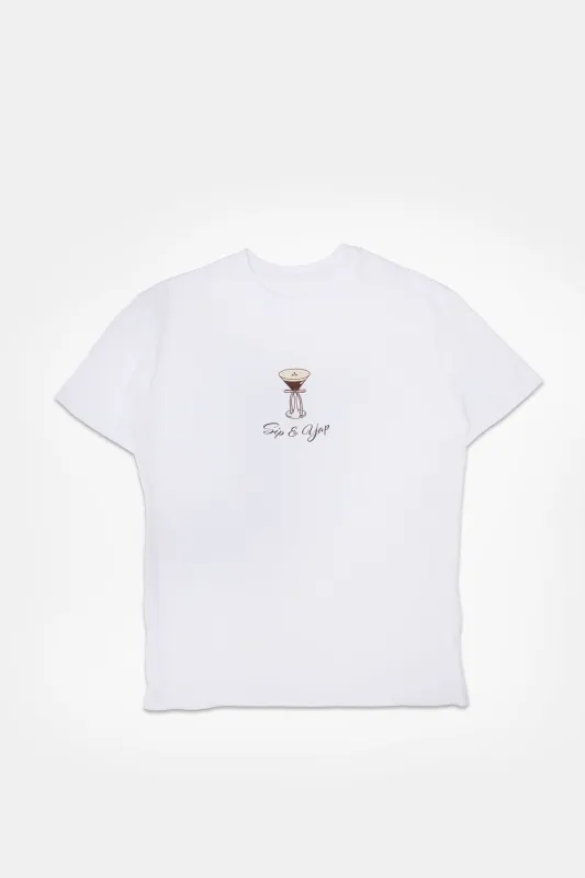 Espresso Martini Sip And Yap Graphic Boyfriend Tee sold by Bluenotes