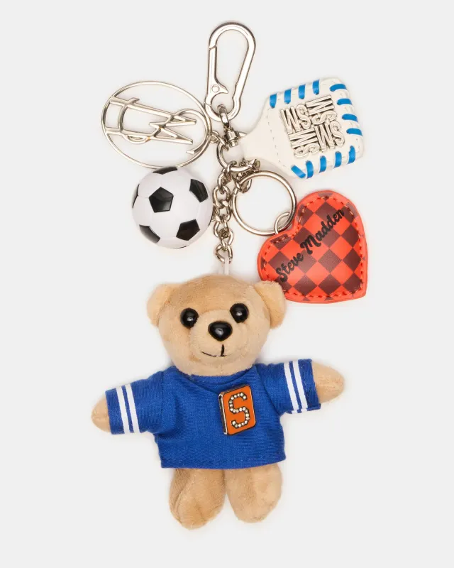 GOAL BAG CHARM BLUE MULTI sold by Steve Madden