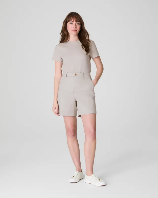 SPANXsupersmooth™ Stretch Twill Short, 7" sold by SPANX