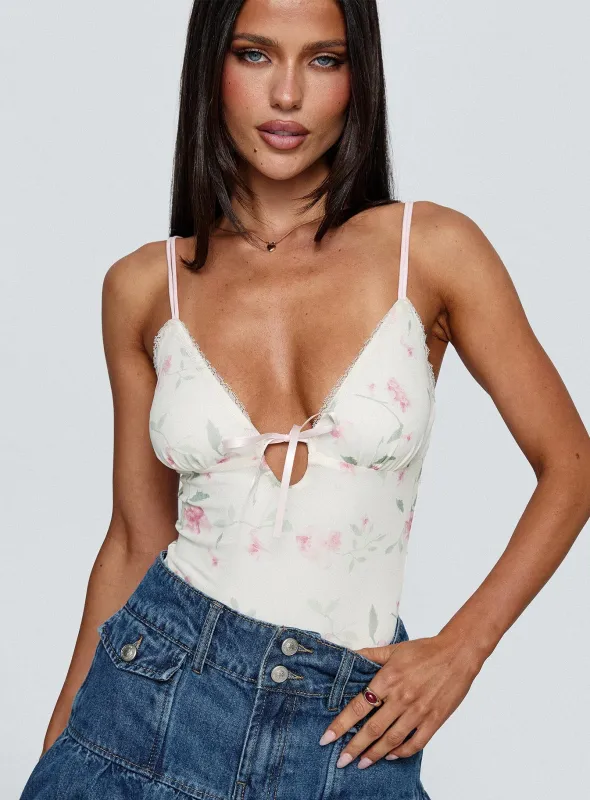 Final Fantasy Bodysuit Multi Floral sold by Princess Polly