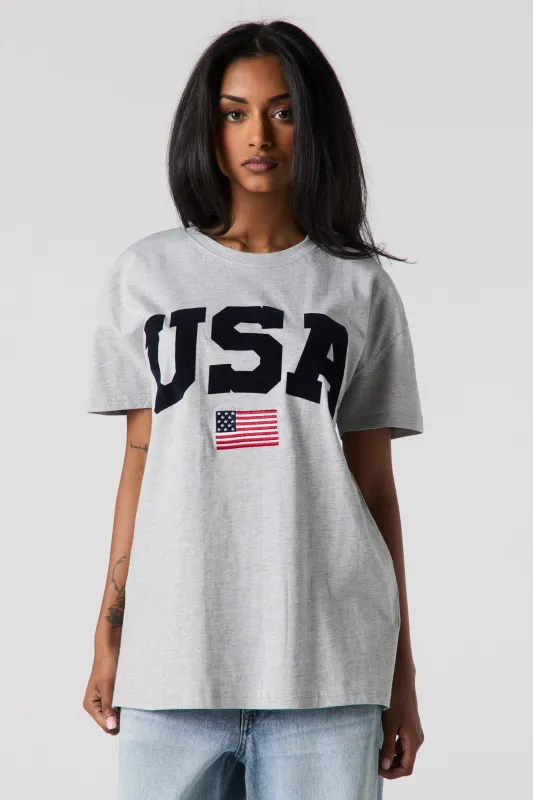 T-shirt avec motif brodé USA sold by Urban Planet
