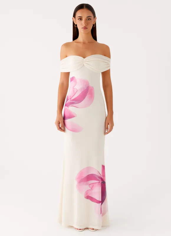 Madeira Maxi Dress - Ivory sold by Peppermayo