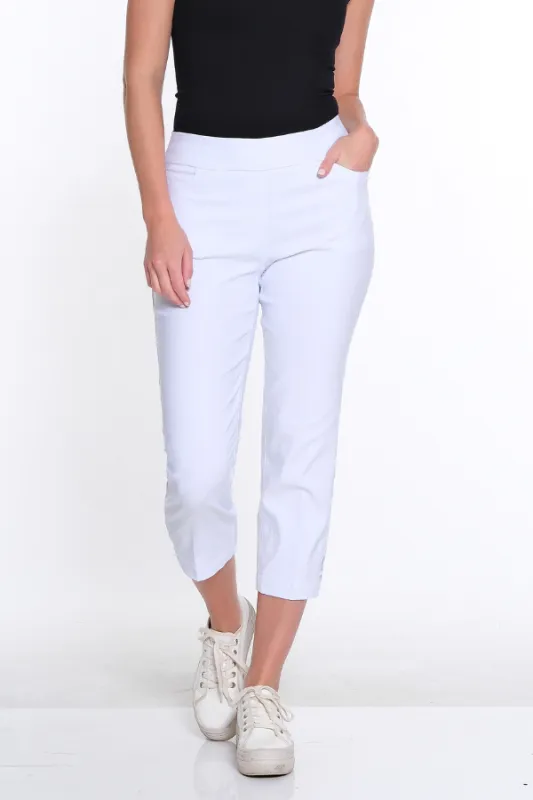 3-Strap Hem Pant- White sold by SlimSation