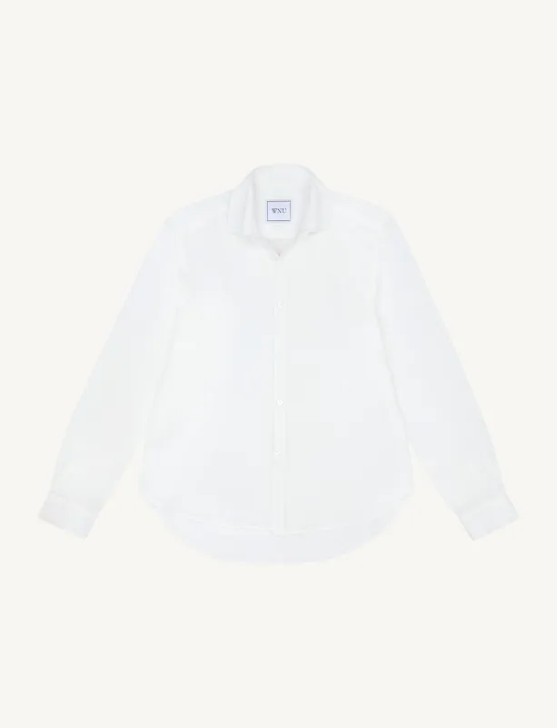 The Classic: Linen, White sold by With Nothing Underneath