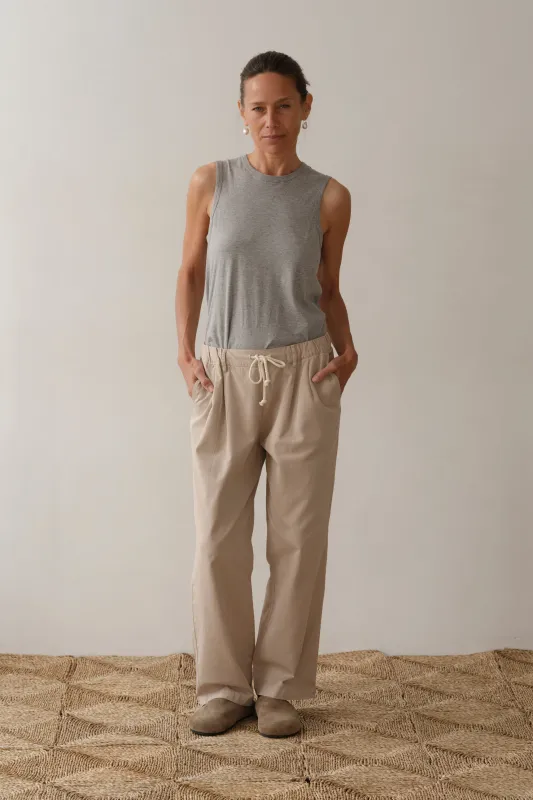THE DRAWSTRING CHINO POP CHINO - STONE sold by Wildflower
