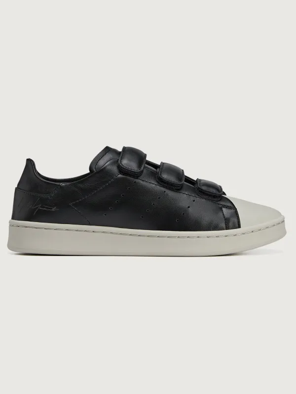 Y-3 Stan Smith Velcro - Black/Talc sold by Carbon38