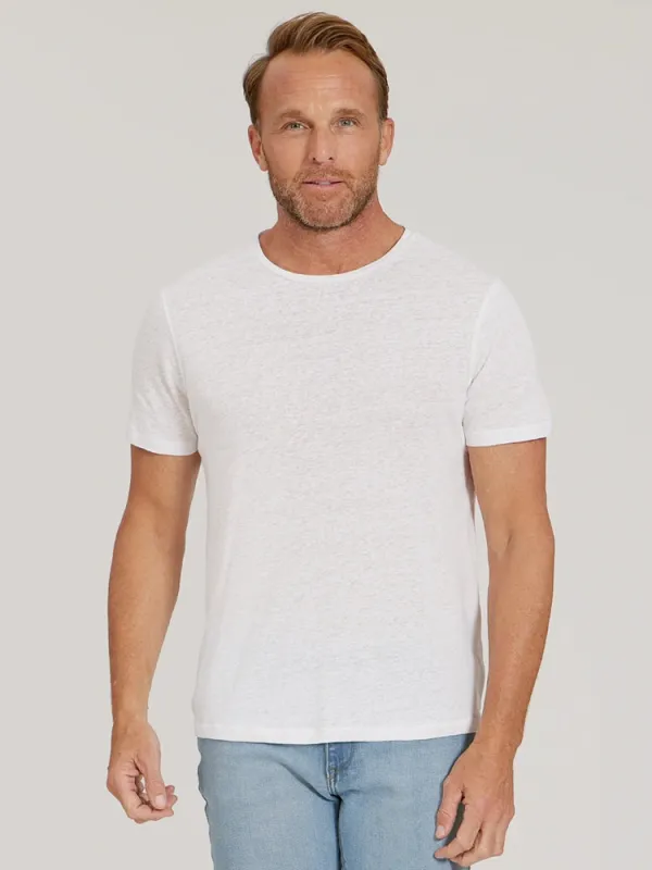 Linen Blend Crew Tee sold by Mott & Bow