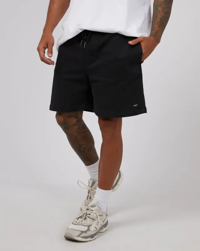 17" Twill Jogger Washed Black sold by edge clothing