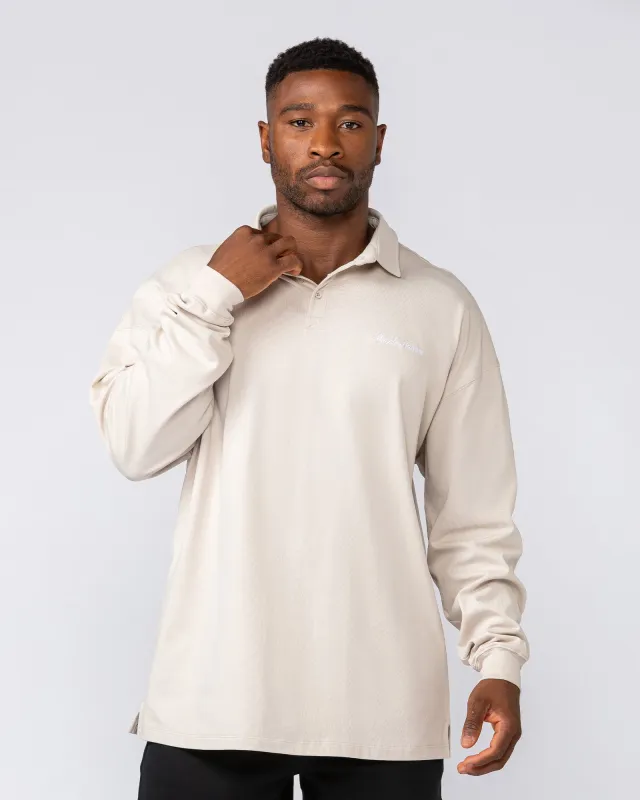 Off Duty Rugby Jersey - Cream sold by Muscle Nation