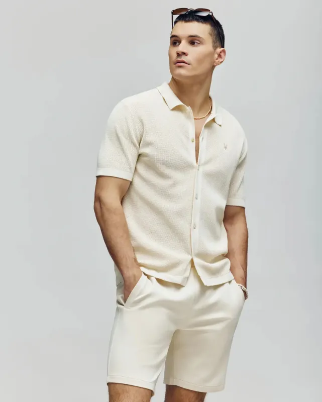 MENS MORGAN TEXTURED KNIT SHIRT - MT0400002 sold by Psycho Bunny