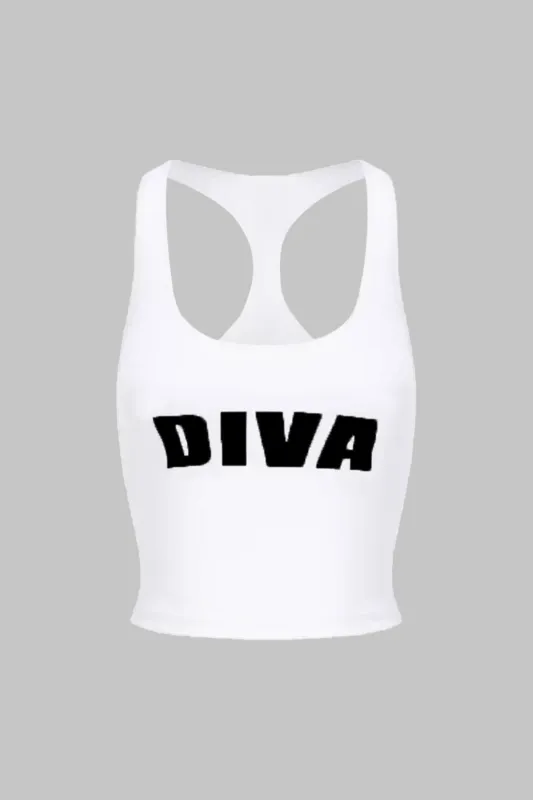 Bogstav print slip cami top sold by Micas