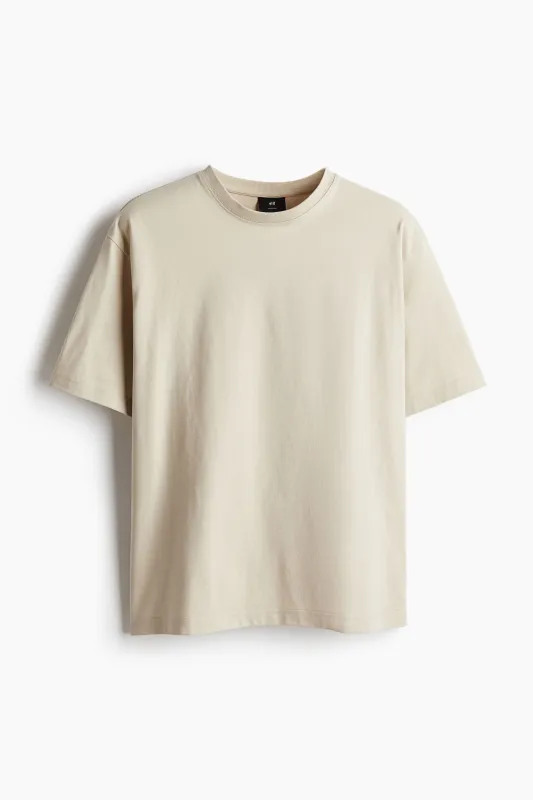 H&M - Loose Fit T-shirt - Beige sold by H&M
