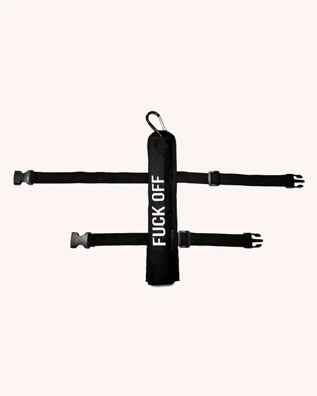 FCK OFF Embroidered Text Fan Holster & Clip-on sold by iHeartRaves