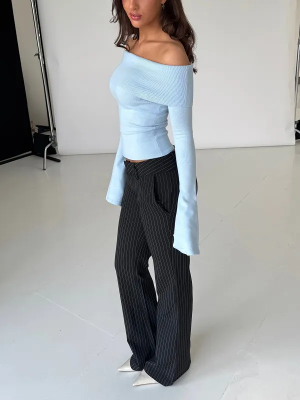 Kaia knit top - lys blå sold by Venderbys