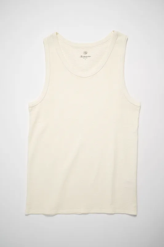 Knickerbocker Box Knit Tank - Milk sold by Franklin and Poe