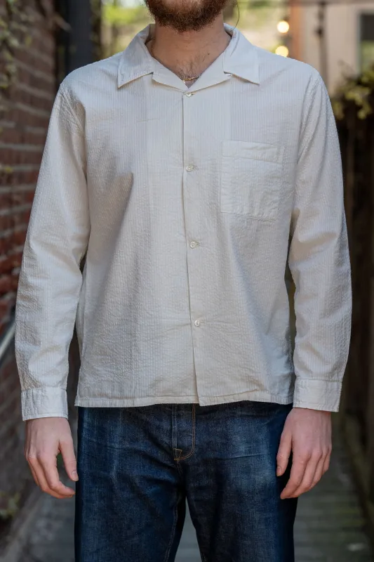 Knickerbocker Fulton Seersucker Shirt - Bone | Parallel