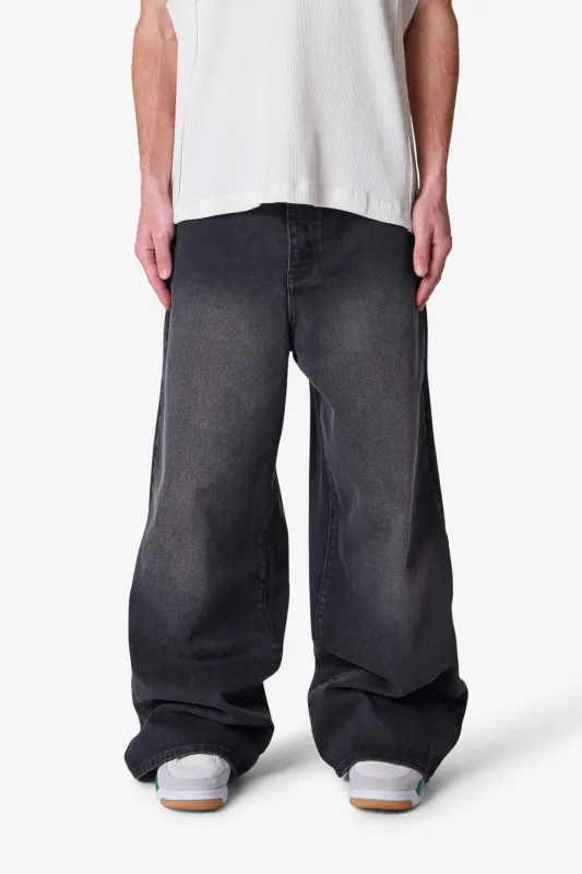 Baggy Washed Rave Denim - Vintage Black sold by MNML