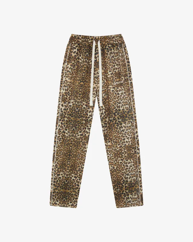 LEOPARD PIPED TRACK PANTS sold by Cole Buxton