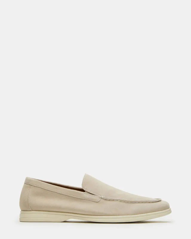 LINUX BEIGE SUEDE sold by Steve Madden
