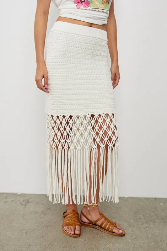 SEVILLA SKIRT - WHITE sold by Rails