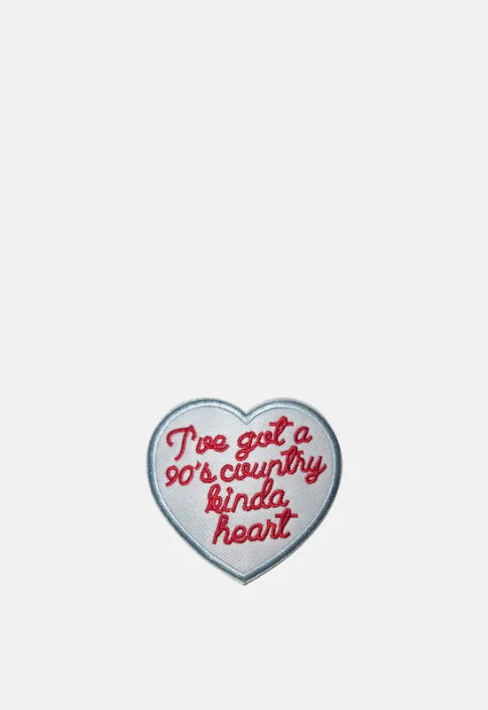90s Country Heart Patch sold by Damaged Society