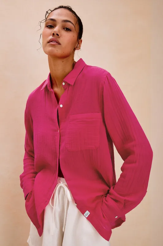 ELLIS SHIRT - RASPBERRY sold by Rails