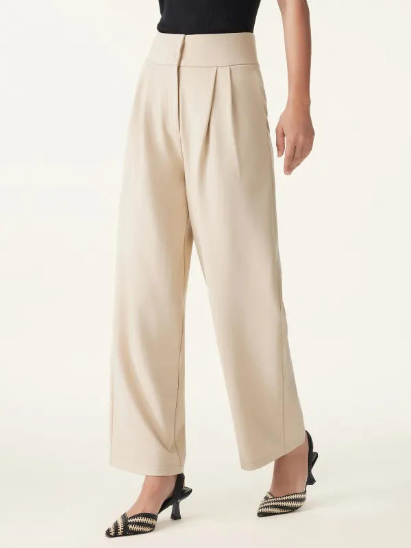 Waist-defined High Rise Straight Leg Pull-on Pant sold by ogl move