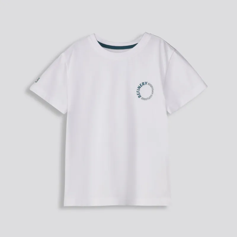 Boys Branded Tee _ 159780 _ White sold by Refinery