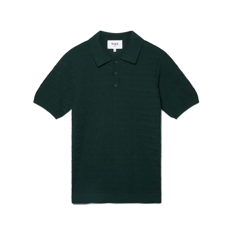 Naples Polo Shirt - Green Wave sold by Stomping Ground