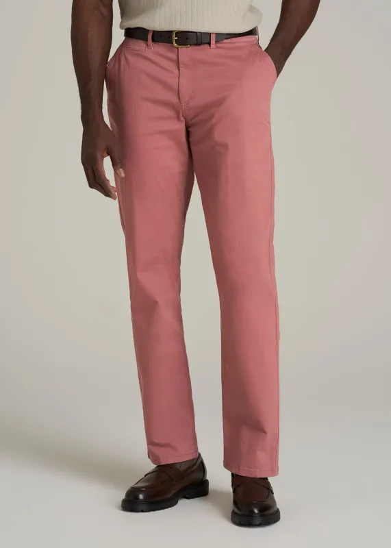 Mason Relaxed Chinos for Tall Men in Withered Rose sold by American Tall