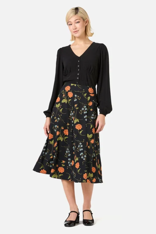 Esmerelda Floral Midi Skirt sold by Princess Highway