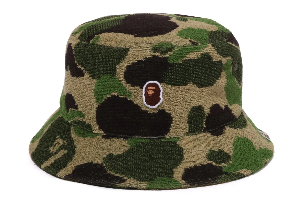 ABC CAMO PILE JACQUARD BUCKET HAT sold by Bape
