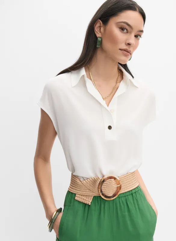 Button Placket Blouse sold by Melanie Lyne