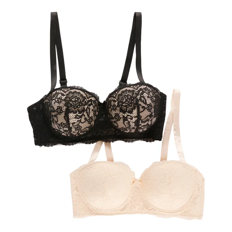 Carisma Women's Plus Convertible Lace Bra, 2-Pack sold by Giant Tiger