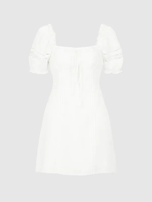 Lace Up Front Skater Dresses sold by Urban Revivo