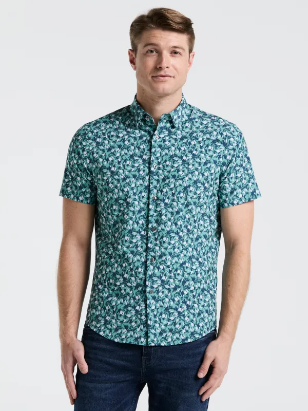 Slim Fit Floral Print Shirt sold by Perry Ellis