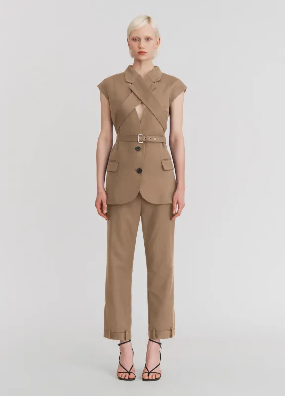 Deconstructed Tuxedo Trousers sold by Monse