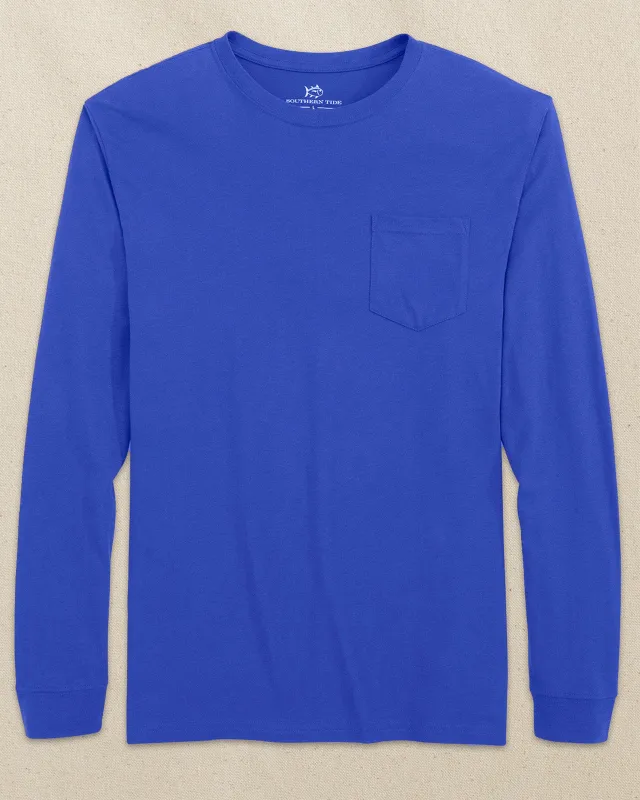 Classic Long Sleeve Pocket T-Shirt - University Blue sold by Southern Tide