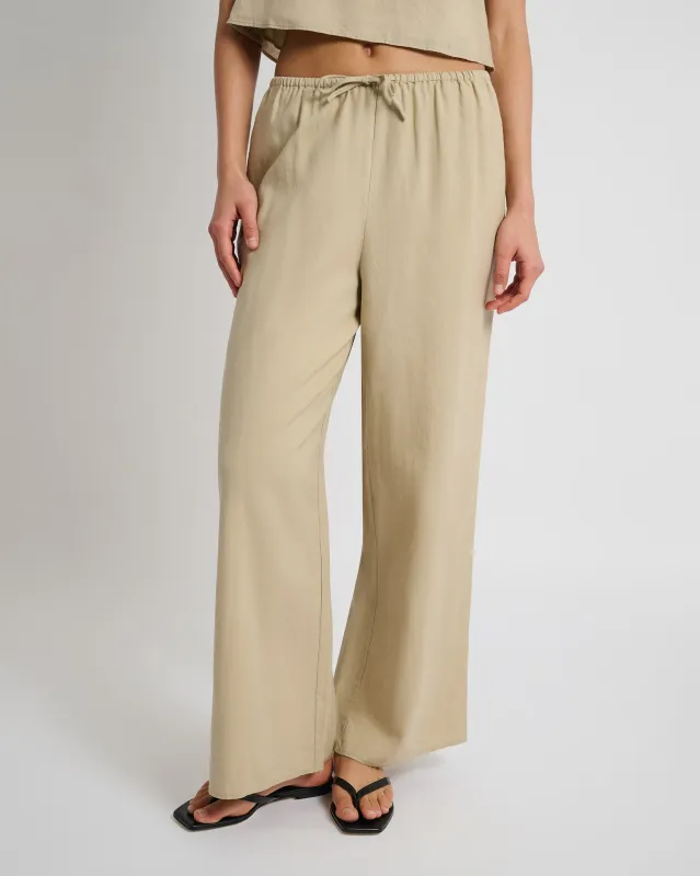 Air Linen Drawstring Pant sold by Onia