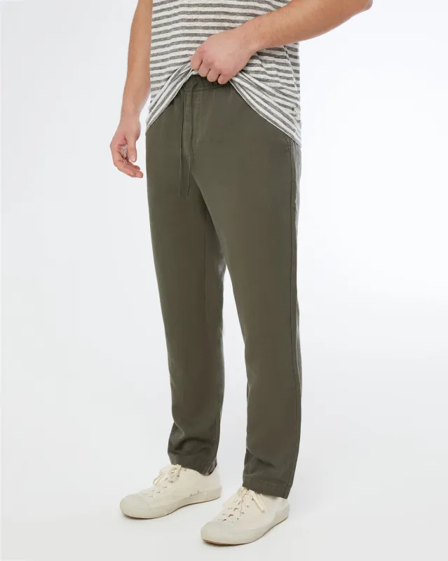 Garment Dyed Twill Pull-on Pant sold by Onia