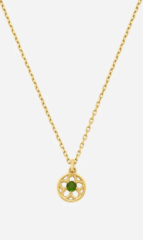 Zoe & Morgan | Manuka Necklace - Gold/Chrome Diopside sold by Sister & Co