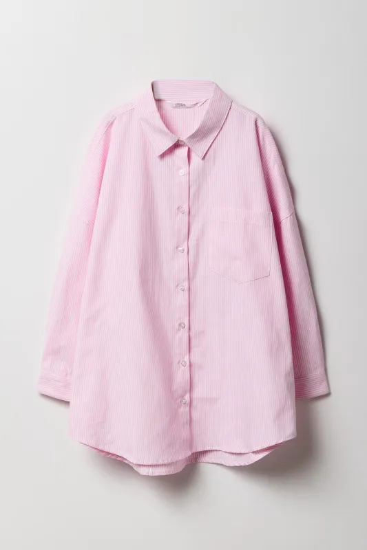 Haut boutonné surdimensionné à manches longues pour fille sold by Urban Planet