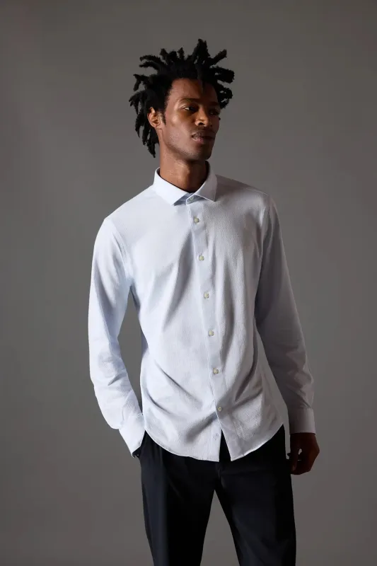 Performance Oxford Shirt - Blue Fog/Brilliant White sold by MPG