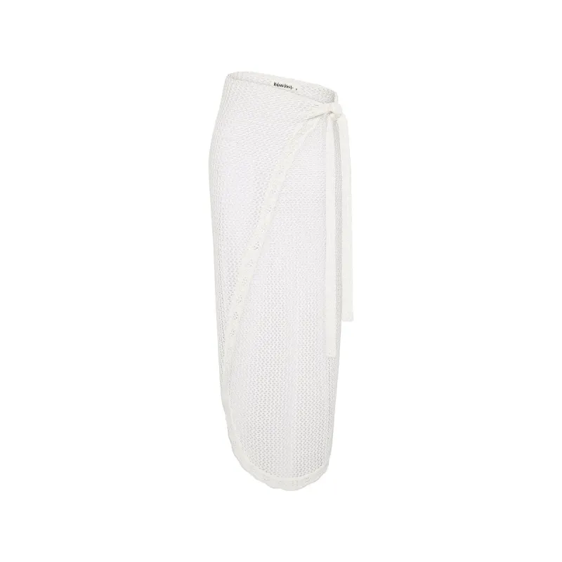 Crochet Knit Maxi Sarong - Ivory sold by Kulani Kinis