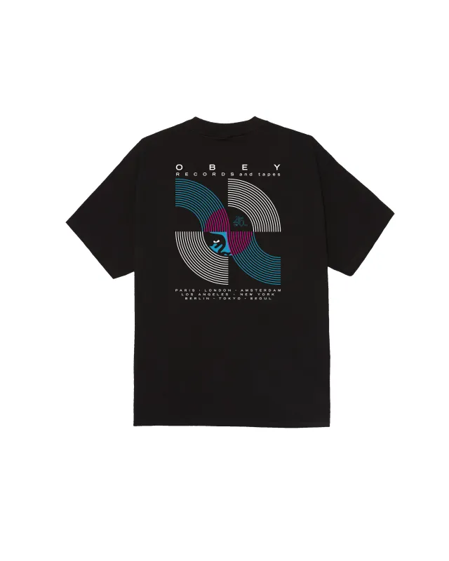 RECORDS & TAPES CLASSIC T-SHIRT sold by Obey